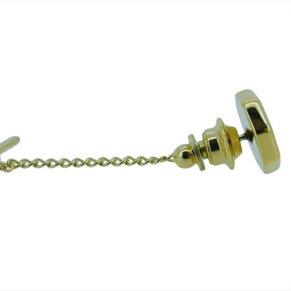 Dunhill Tie pin Gold Silver Black Women Authentic secondhand